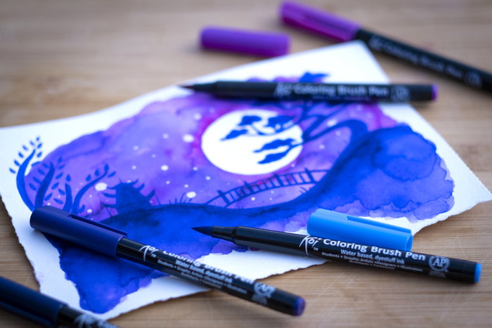 Sakura Koi Coloring Brush Pen set Galaxy - 6 colores Sakura Koi Coloring Brush Pen set Galaxy - 6 colores